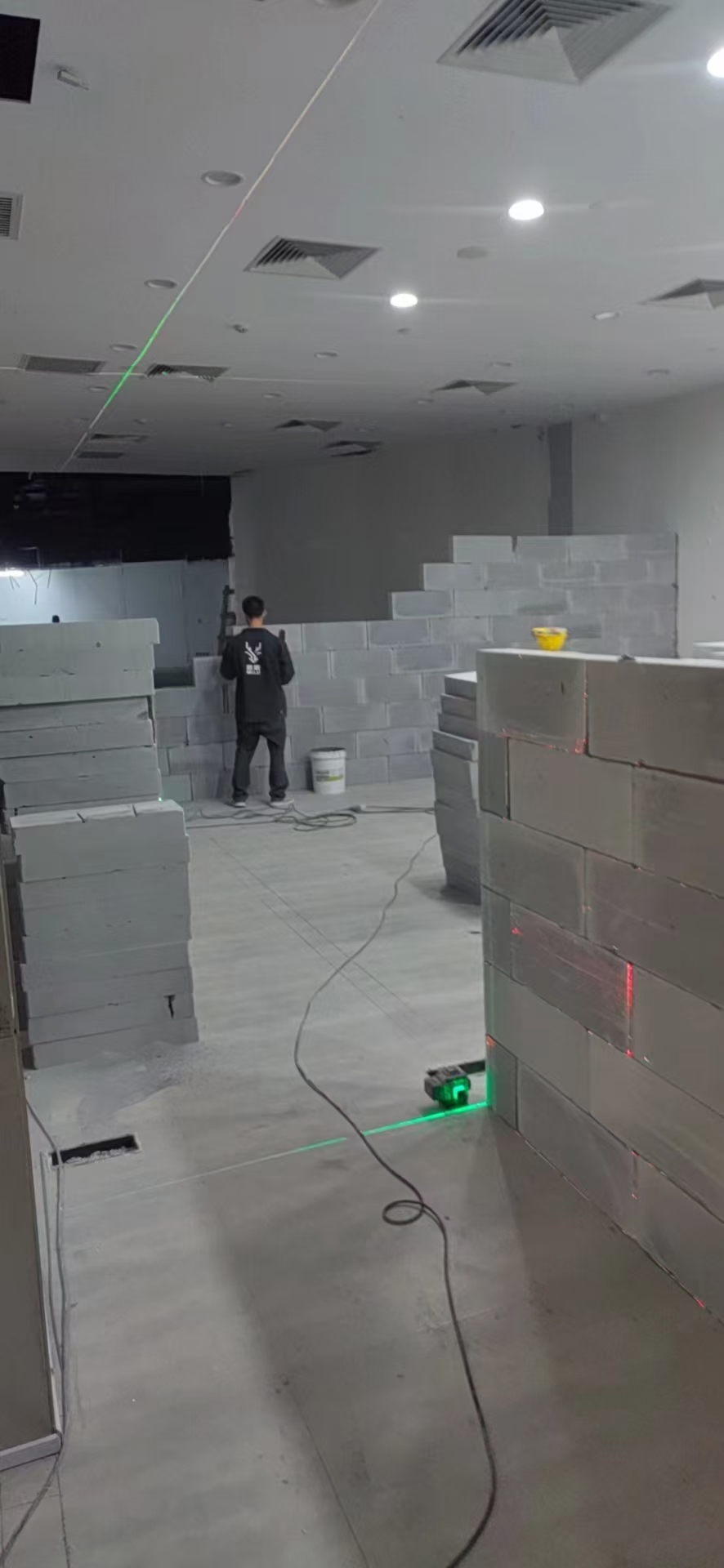 轻质砖隔墙现场图八